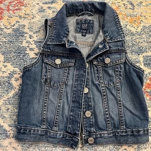 Kids denim jacket vest by the Gap, excellent used condition